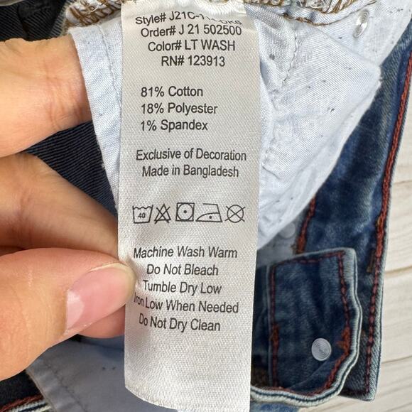 Jachs New York Light Wash Mid Rise Straight Leg Jeans Size 29x34 - Picture 7 of 8